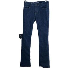 a.n.a. straight leg Jeans Women's Size 4 Blue Denim Jeans Embroidered pockets